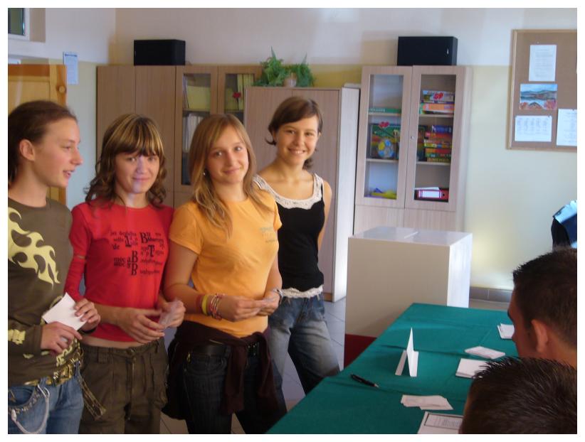 Wybory do samorzdu uczniowskiego gimnazjum